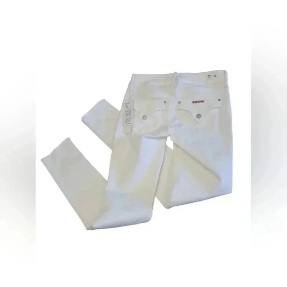 Hudson Midrise Collin  Skinny White Jeans BNWT Size 26 - Picture 6 of 12